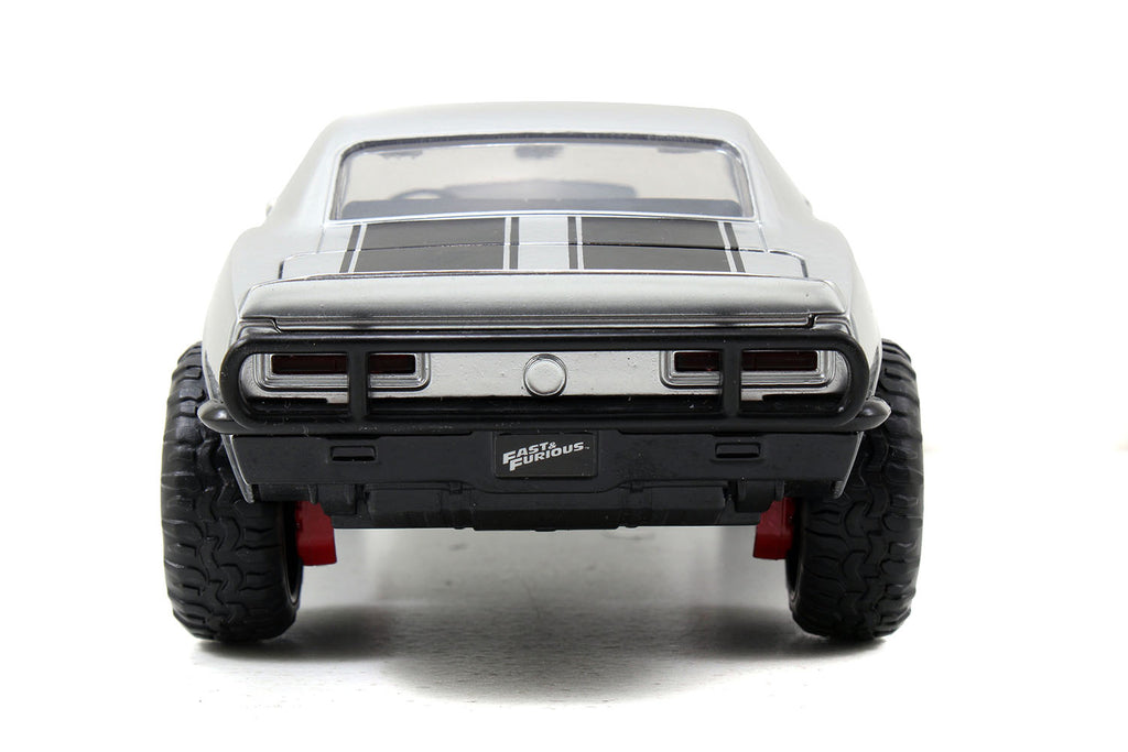 Roman's Chevrolet Camaro Z/28 Silver "Fast & Furious 7" Movie 1/24 Diecast Model Car by Jada