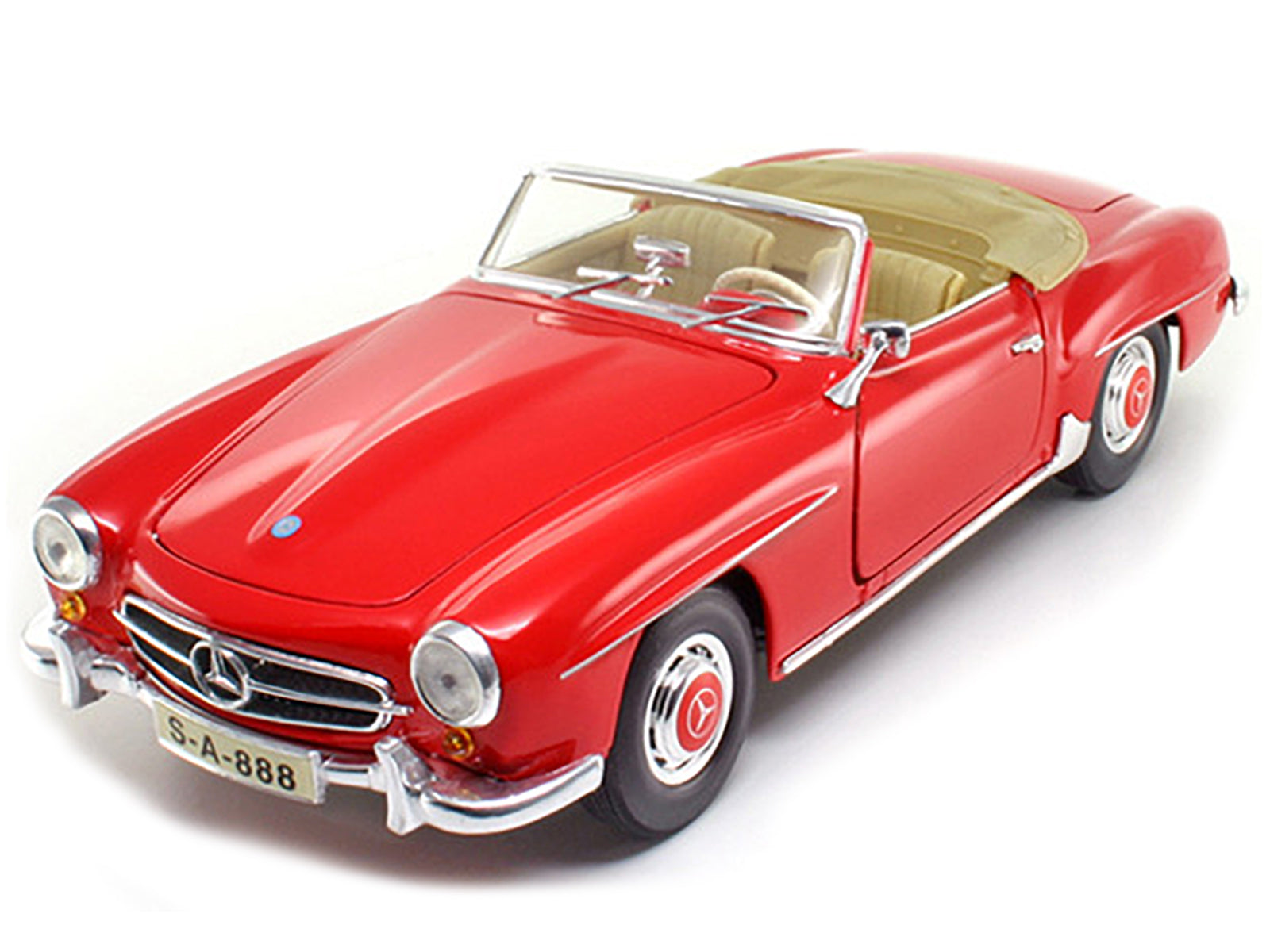 1955 Mercedes Benz 190 SL Red 1/18 Diecast Model Car  by Maisto