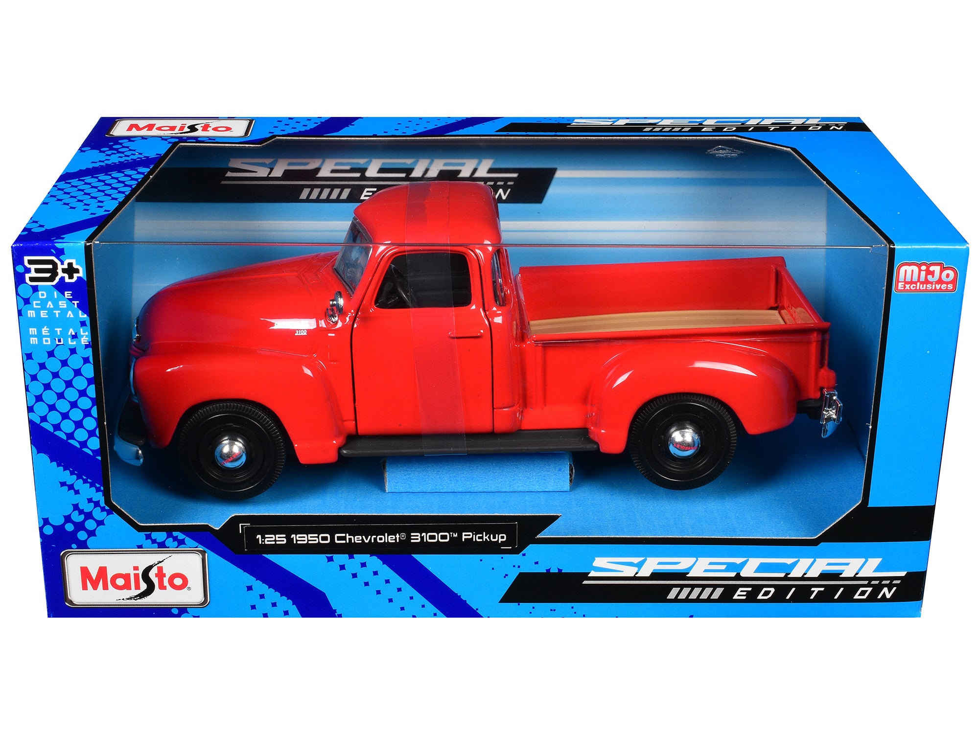 1950 Chevrolet 3100 Pickup Truck Omaha Orange 1/25 Diecast  Model Car by Maisto