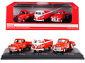 "Classic Pickups" Gift Set of 3 Pickup Trucks "Coca Cola" 1/72 Diecast Model Cars by Motorcity Classics
