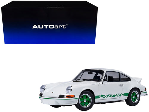 Porsche 911 Carrera 2.7 RS Grand Prix with Stripes and Wheels 1/18 Model Car by Autoart