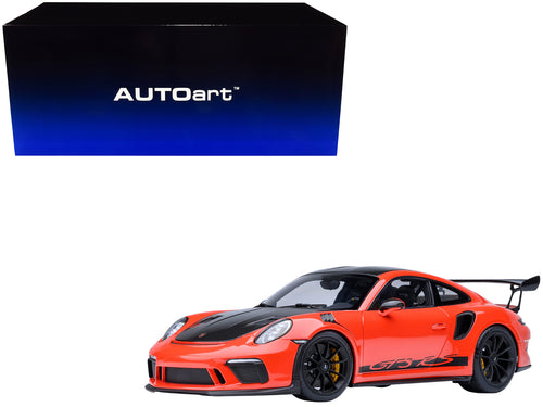 Porsche 911 (991.2) GT3 RS Weissach with Carbon Hood and Top 1/18 Model Car by Autoart