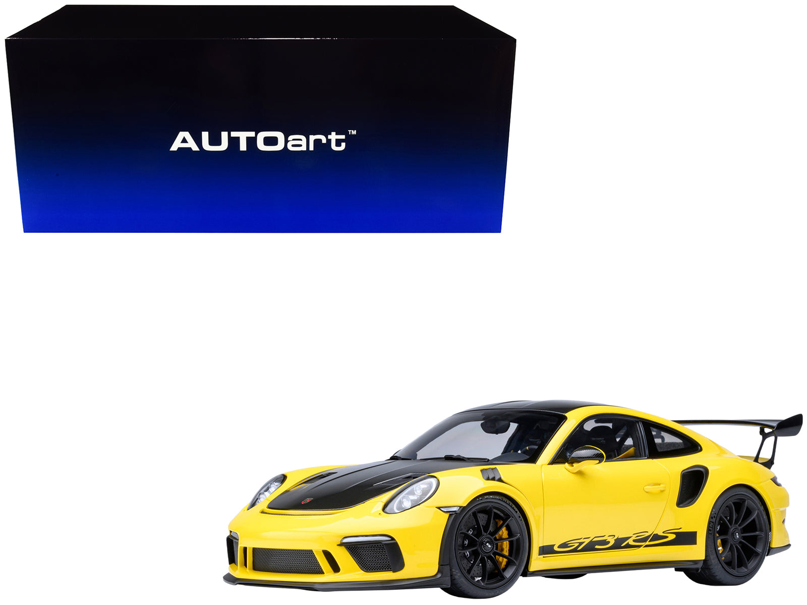 Porsche 911 (991.2) GT3 RS Weissach with Carbon Hood and Top | 1:18 by Autoart