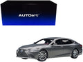 Lexus LS500h Manganese Luster Gray Metallic with Crimson and Black Interior 1/18 Model Car by Autoart