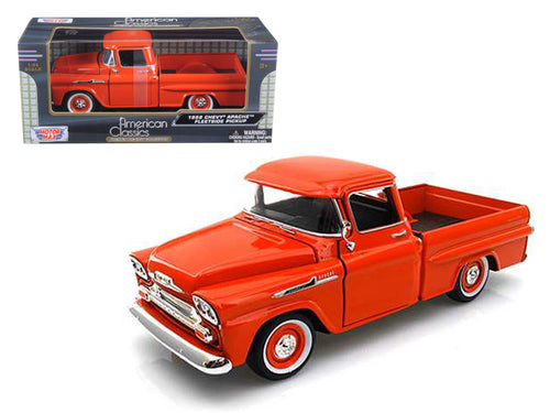 1958 Chevrolet Apache Fleetside Pickup Truck 1/24 Diecast Model Car by Motormax
