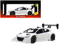  2013 Peugeot 208 T16 Pikes Peak Race Car Plain White Version 1/18 Model Car by Autoart