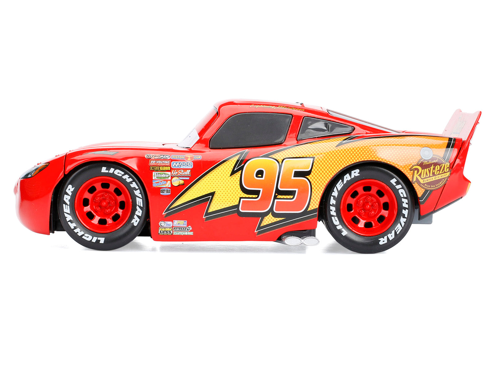 Lightning McQueen #95 Red Disney & Pixar "Cars" Movie "Hollywood Rides" Series Diecast Model Car by Jada