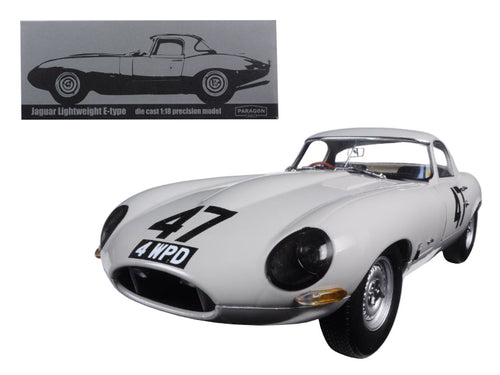 1963 Jaguar Lightweight E-Type #47 "Coombs 4 WPD" 1/18 Diecast Model Car by Paragon 
