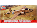 Level 3 Model Kit North American B-25C/D Mitchell Bomber Aircraft with 2 Scheme Options 1/72 Plastic Model Kit by Airfix