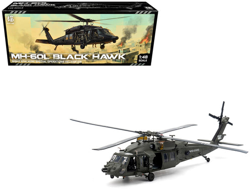 Sikorsky MH-60L Black Hawk Helicopter "160th Special Operations Aviation Regiment Battle of Mogadishu Operation Gothic Serpent Somalia" (1993) United States Army 1/48 Diecast Model by Bless Wing