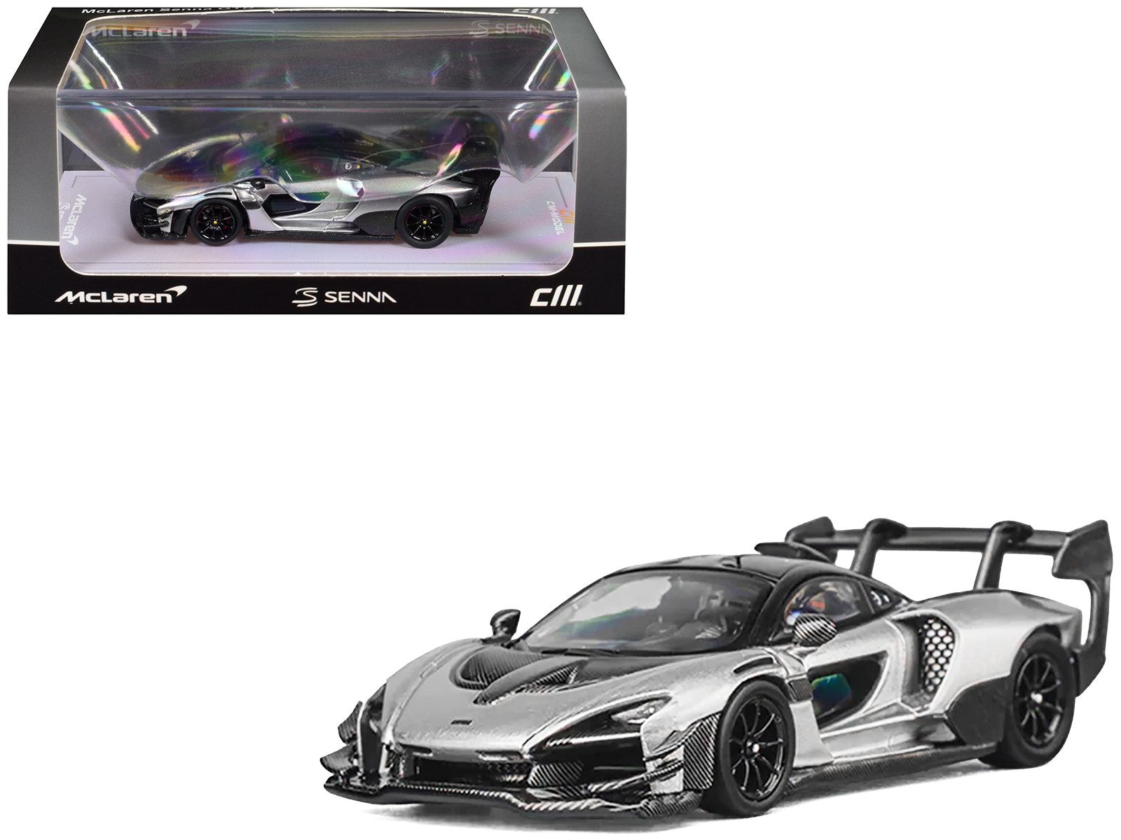 McLaren Senna GTR with Carbon Hood and Top | 1:64 by CM Model