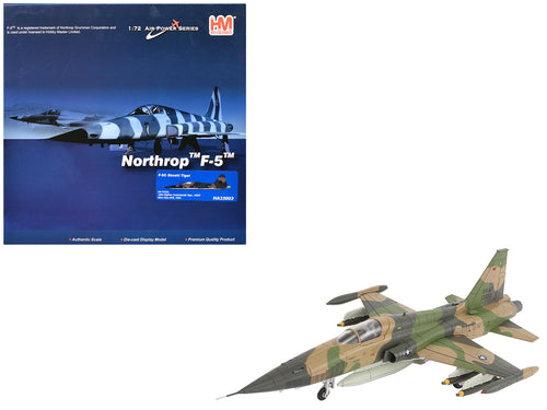 Northrop F-5C Skoshi Tiger Aircraft "64-13332 10th FCS Bien Hoa AFB" (1965) United States Air Force "Air Power Series" 1/72 Diecast Model by Hobby Master