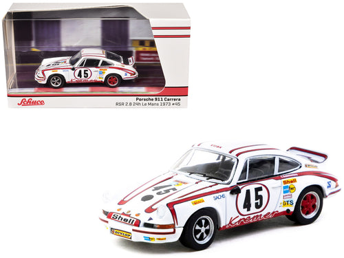 Porsche 911 Carrera RSR 2.8 #45 Erwin Kremer - Paul Keller - Clemens Schickentanz "Kremer Racing Team" GTS 3.0 Class Winner "24 Hours of Le Mans" (1973) "Collab64" Series 1/64 Diecast Model Car by Schuco & Tarmac Works