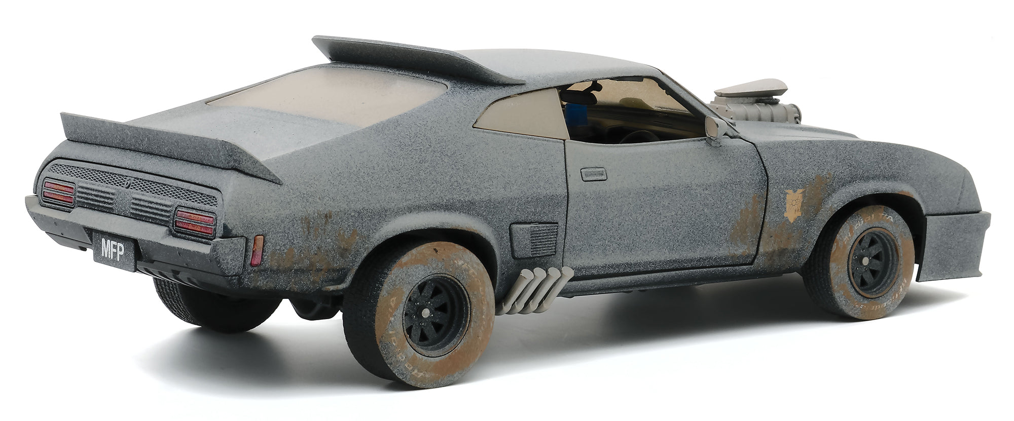 1973 Ford Falcon XB RHD (Right Hand Drive) (Weathered Version) "Last of the V8 Interceptors" (1979) Movie 1/18 Diecast Model Car by Greenlight