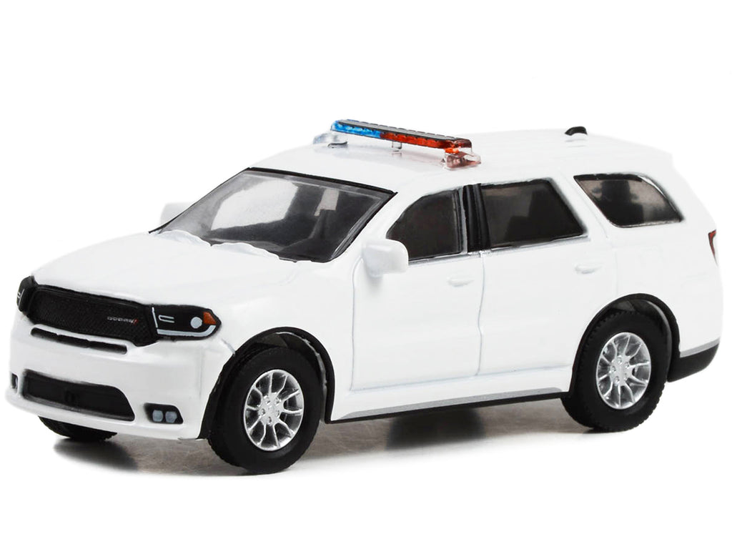 2022 Dodge Durango Pursuit Police Car with Lights White "Hot Pursuit" "Hobby Exclusive" Series 1/64 Diecast Model Car by Greenlight