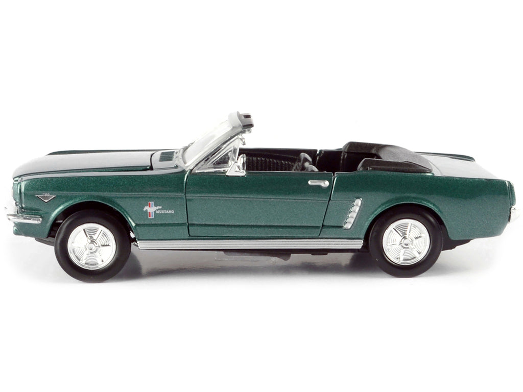 1964 1/2 Ford Mustang Convertible Green Metallic 1/24 Diecast Model Car by Motormax