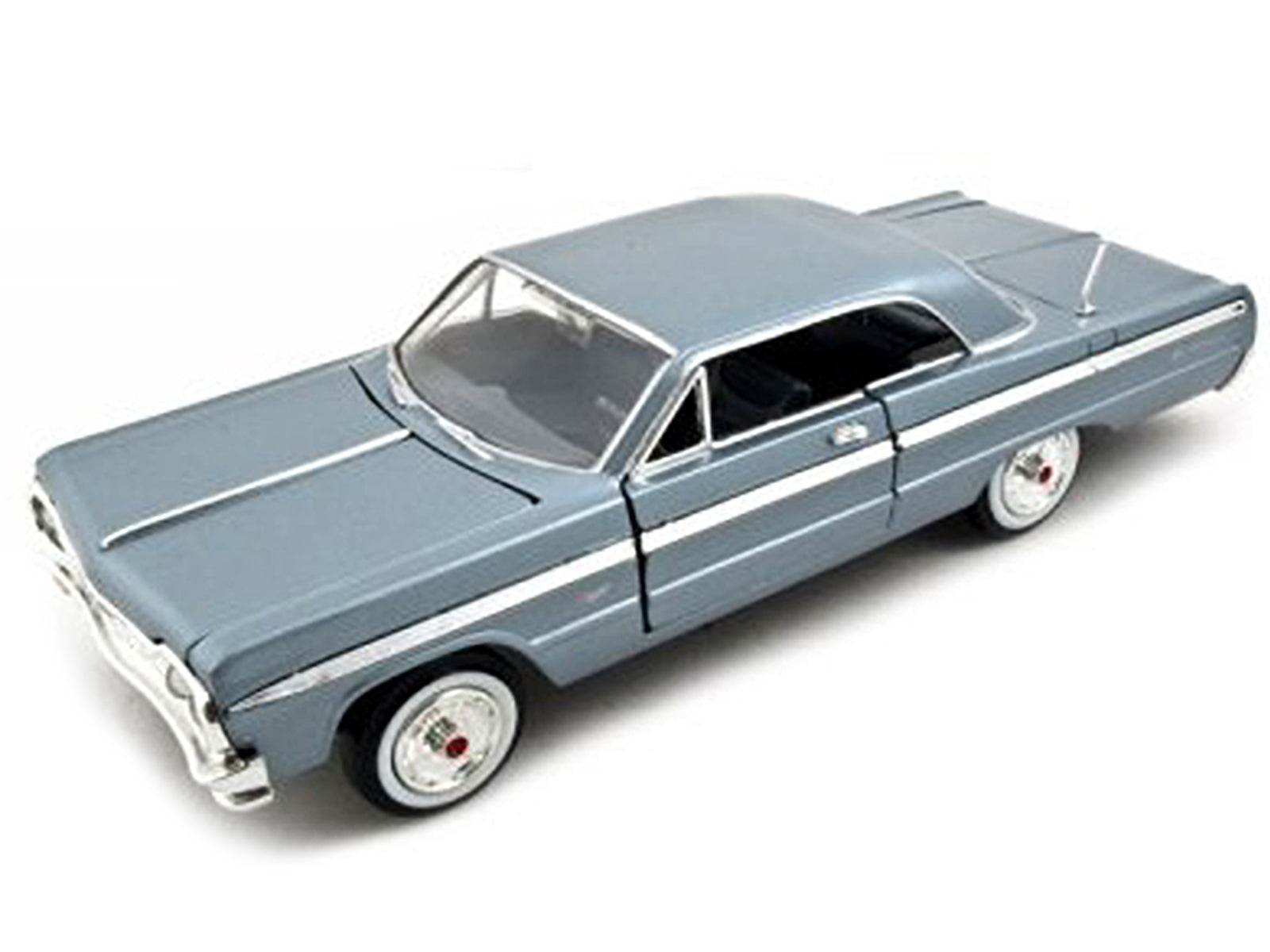 1964 Chevrolet Impala Blue 1/24 Diecast Model Car by Motormax
