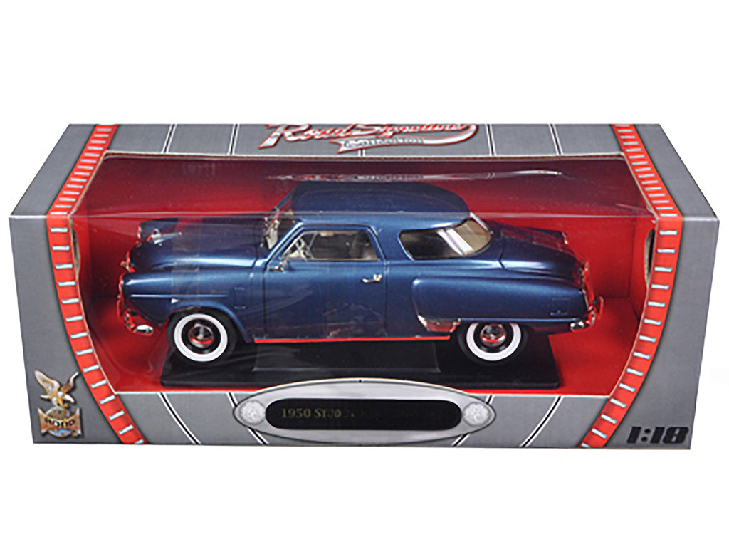 1950 Studebaker Champion Blue Metallic 1/18 Diecast Model Car by Road Signature